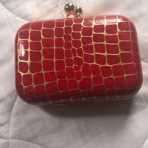 Red and gold purse